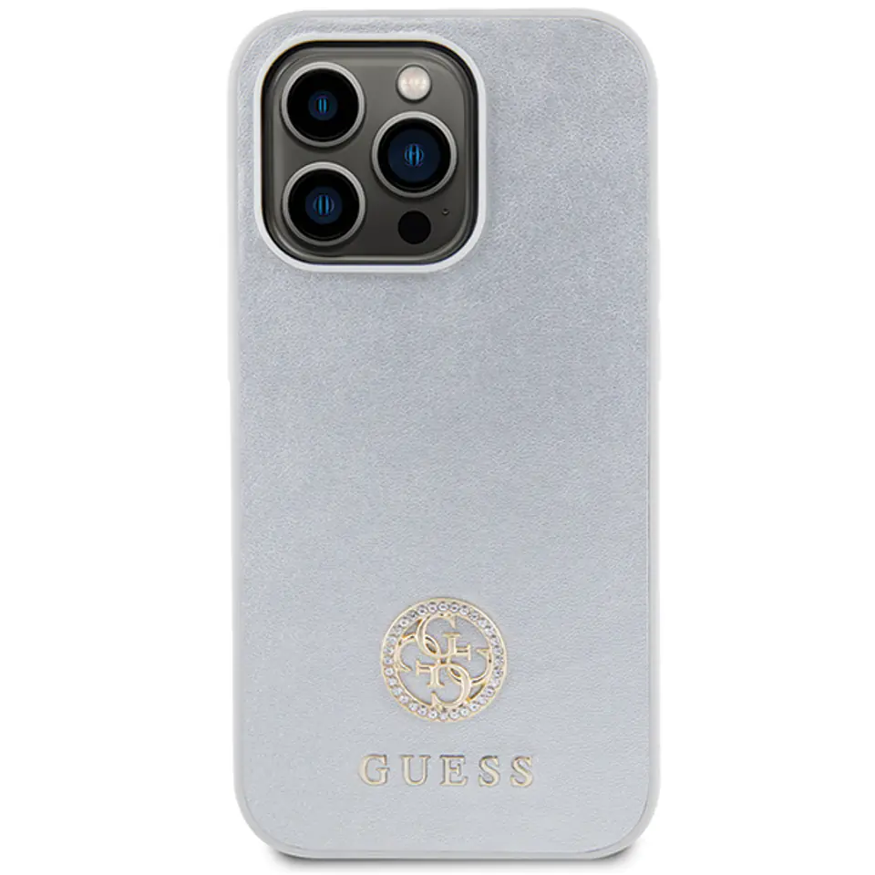 Guess GUHCP15MPS4DGPS iPhone 15 Plus /  14 Plus 6.7" srebrny/silver hardcase Strass Metal Logo