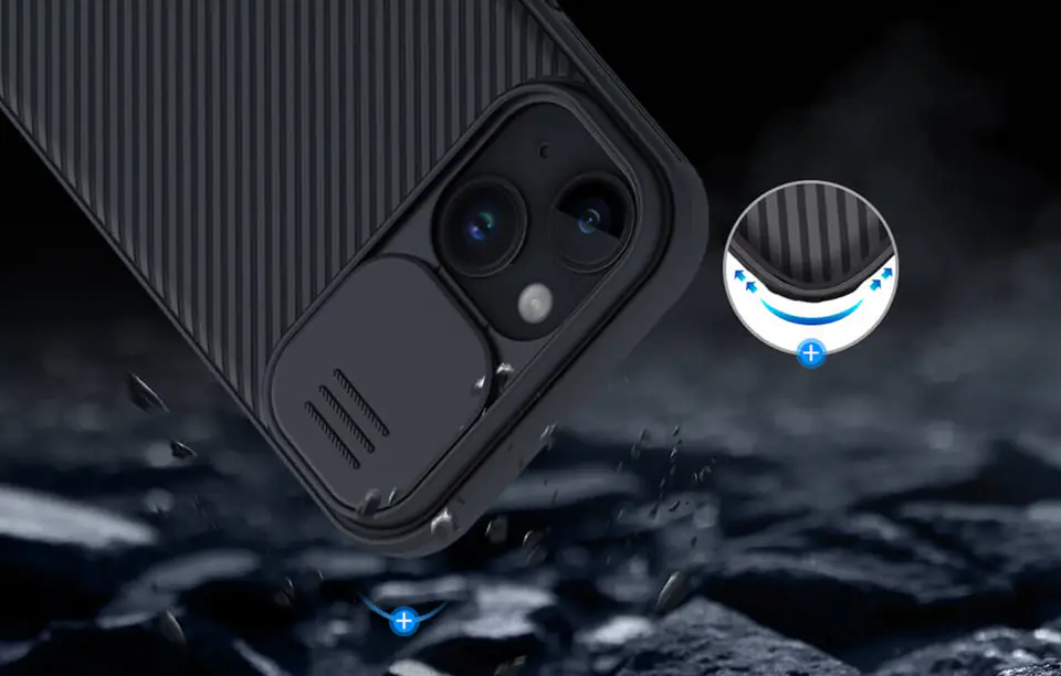 Etui Nillkin CamShield Pro do iPhone 15 Plus  (czarne)