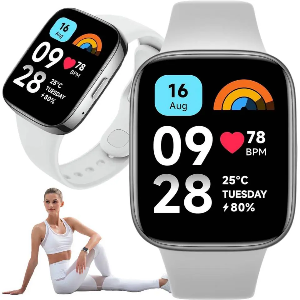 Redmi Watch 3 Active Szary Xiaomi Watch 3 Active Inteligentny zegarek Wodoodporny