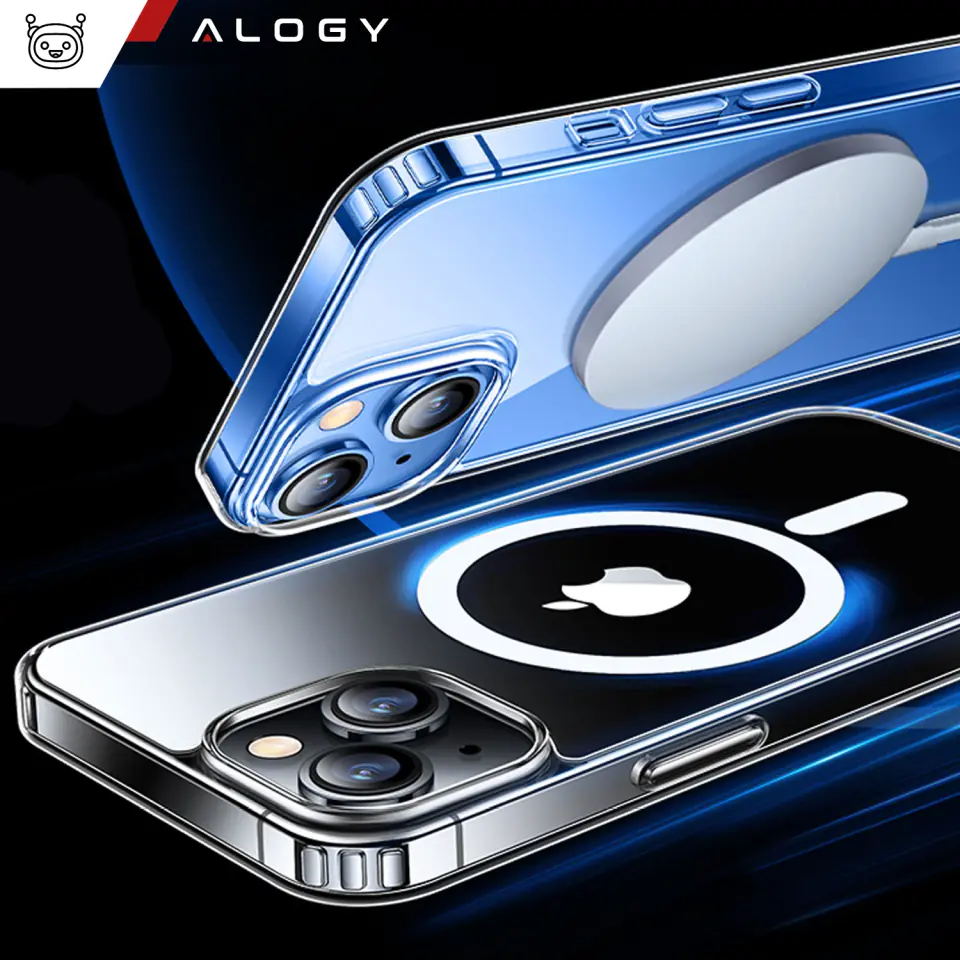 Etui do iPhone 15 MagSafe obudowa Hybrid Case Cover Shock Clear Alogy Przezroczyste