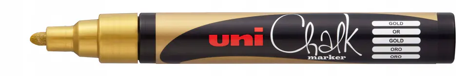 Marker kredowy UNI PWE-5M 1.8mm-2.5mm złoty UNPWE5M/DZL