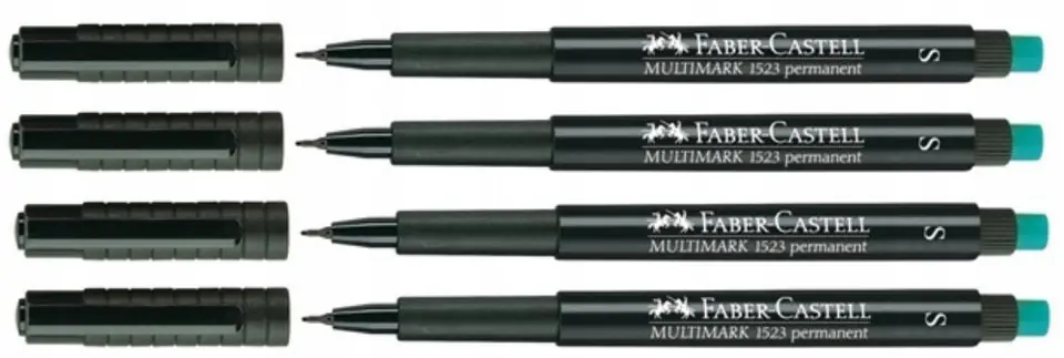 Foliopis z gumką OHP MULTIMARK S 0.4mm czarny 152399 FABER-CASTELL