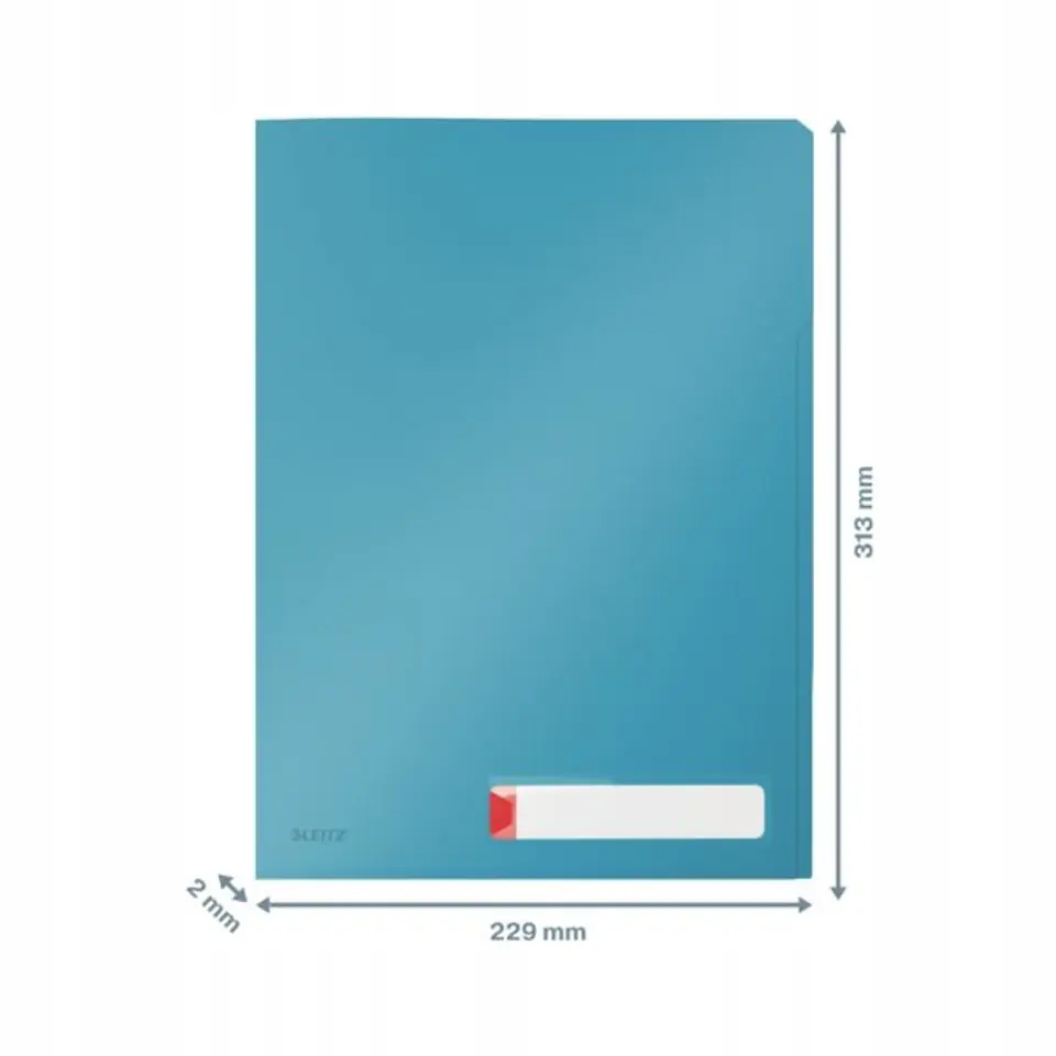 Folder A4 z 3 przegródkami, niebieska 47160061