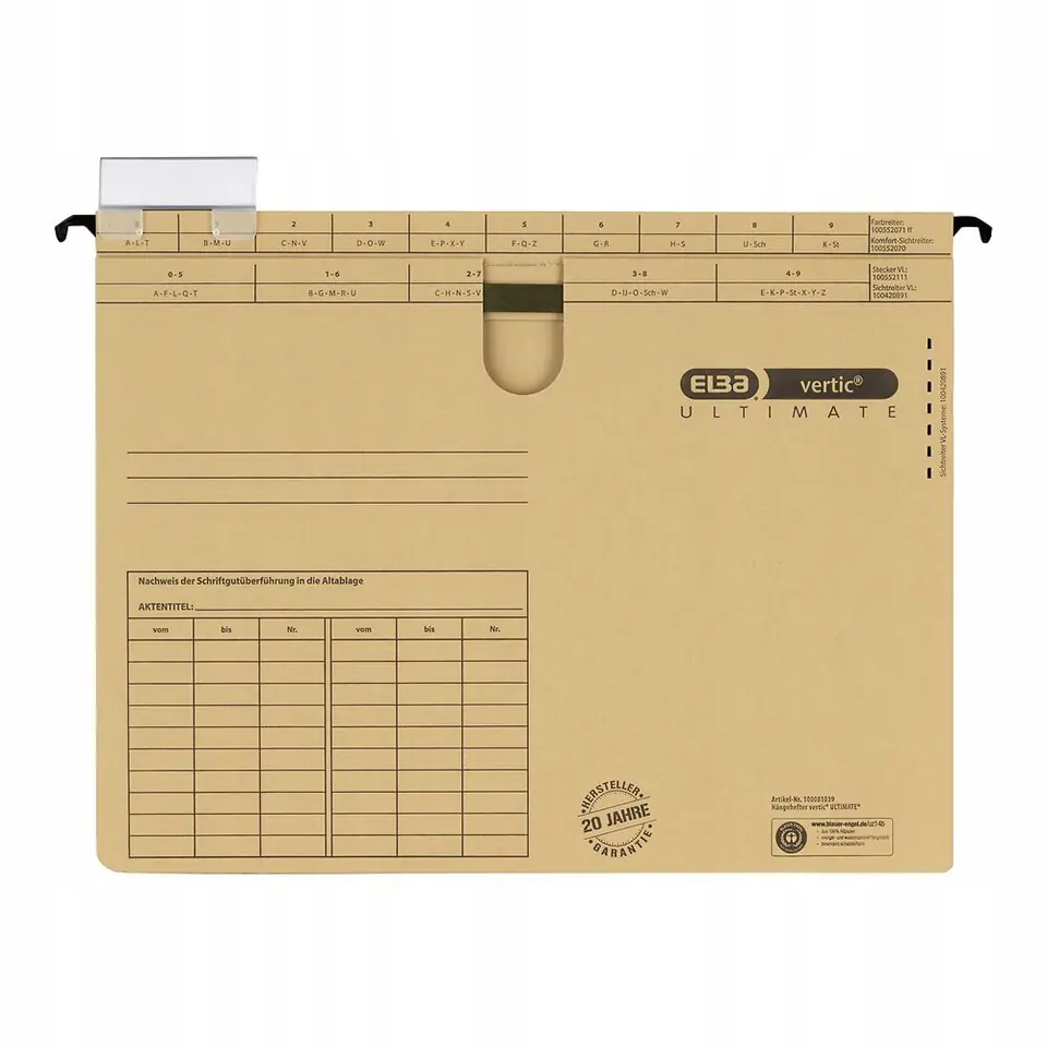 Skoroszyt wiszący VERTIC ULTIMATE beżowy 100081039 ELBA
