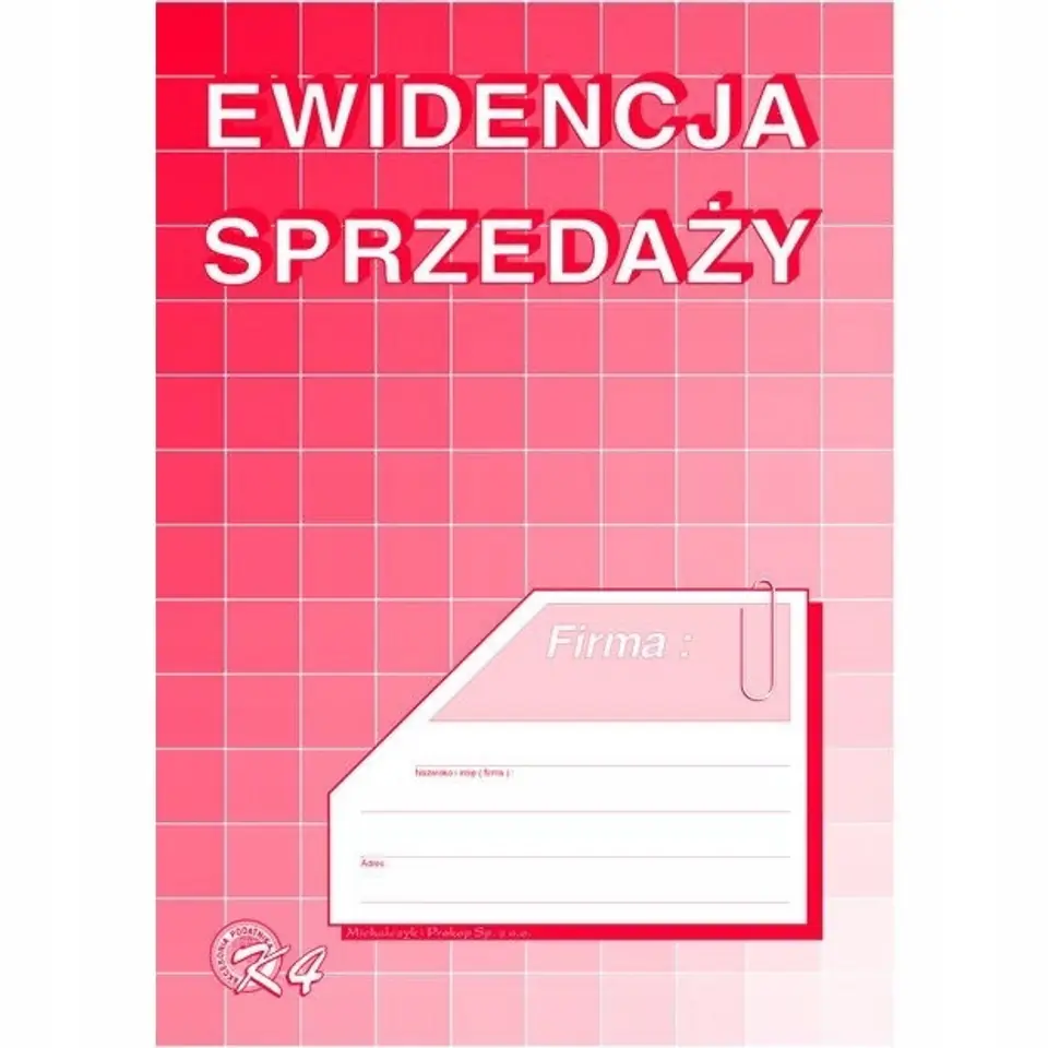 K-4 Ewidencja sprzedaży (pion) A5 Michalczyk i Prokop