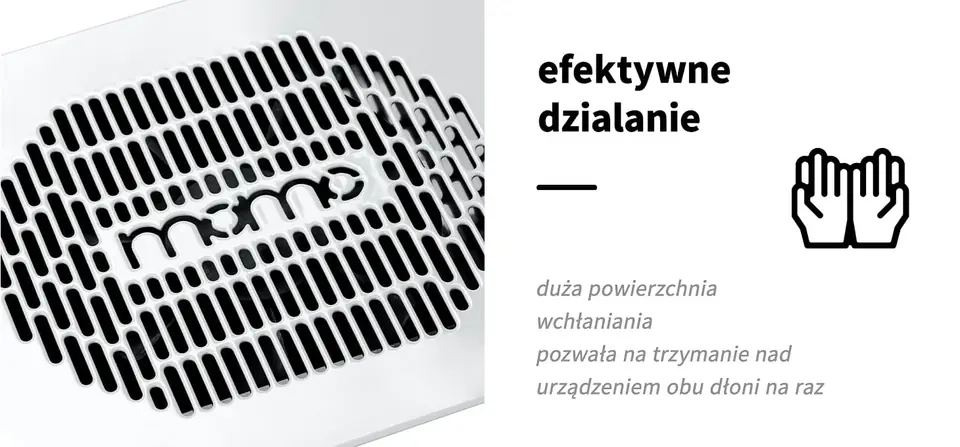 Pochłaniacz pyłu do zabudowy Momo S-41 biały