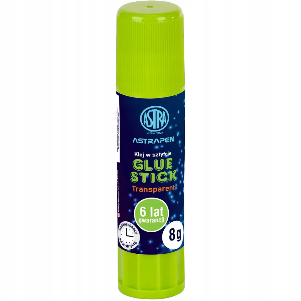 Klej szkolny w sztyfcie Glue Stick transparentny 8g. 401120004 ASTRA