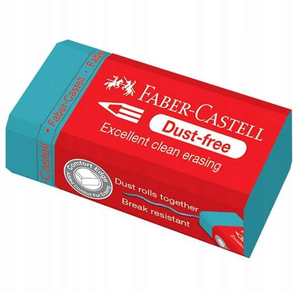 Gumka DUST FREE mix kolorów pastelowych 187221 FC FABER CASTELL