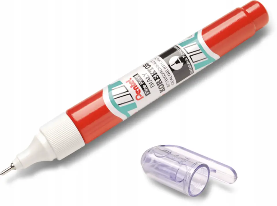 Korektor w piórze PENTEL ZL63 7ml metalowa końcówka okrągły