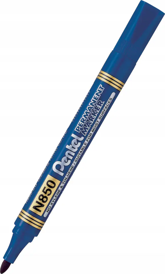 Marker permanentny N850 niebieski okrągła końcówka PENTEL