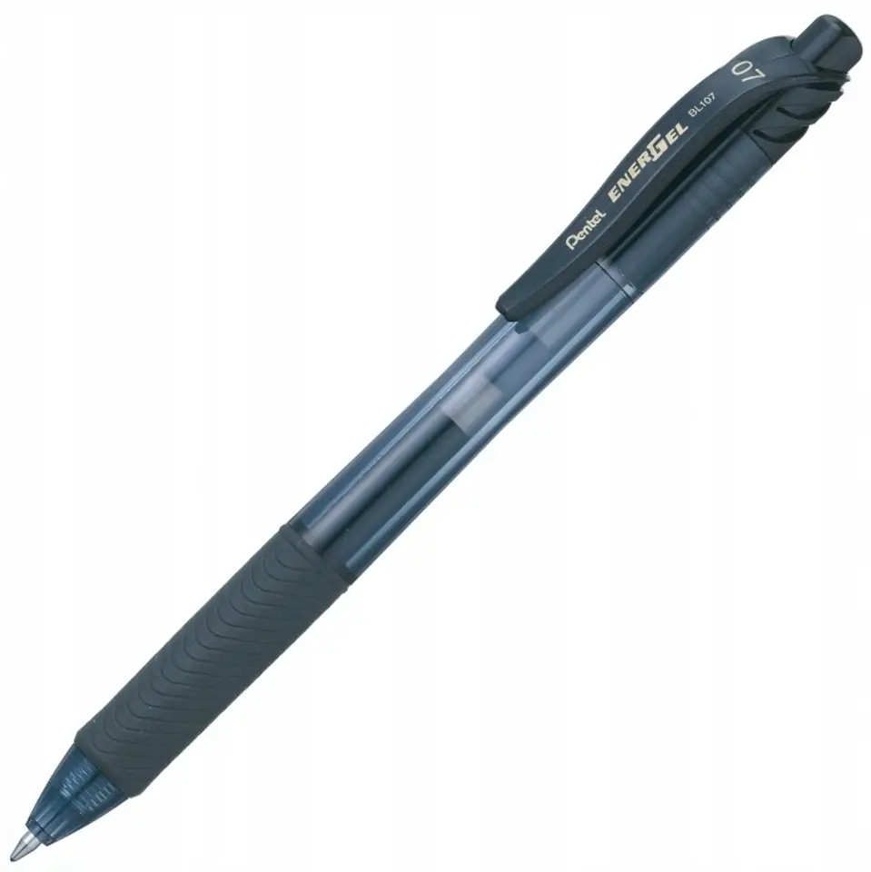 Pióro kulkowe PENTEL BL107 0.7mm czarne z tuszem żelowym