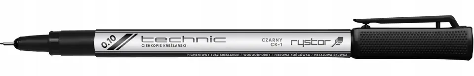 Cienkopis kreślarski 0,1mm A/czarny CK-01/A 405-010 RYSTOR