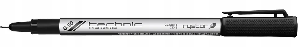 Cienkopis kreślarski 0,5mm a/czarny CK-05A RYSTOR