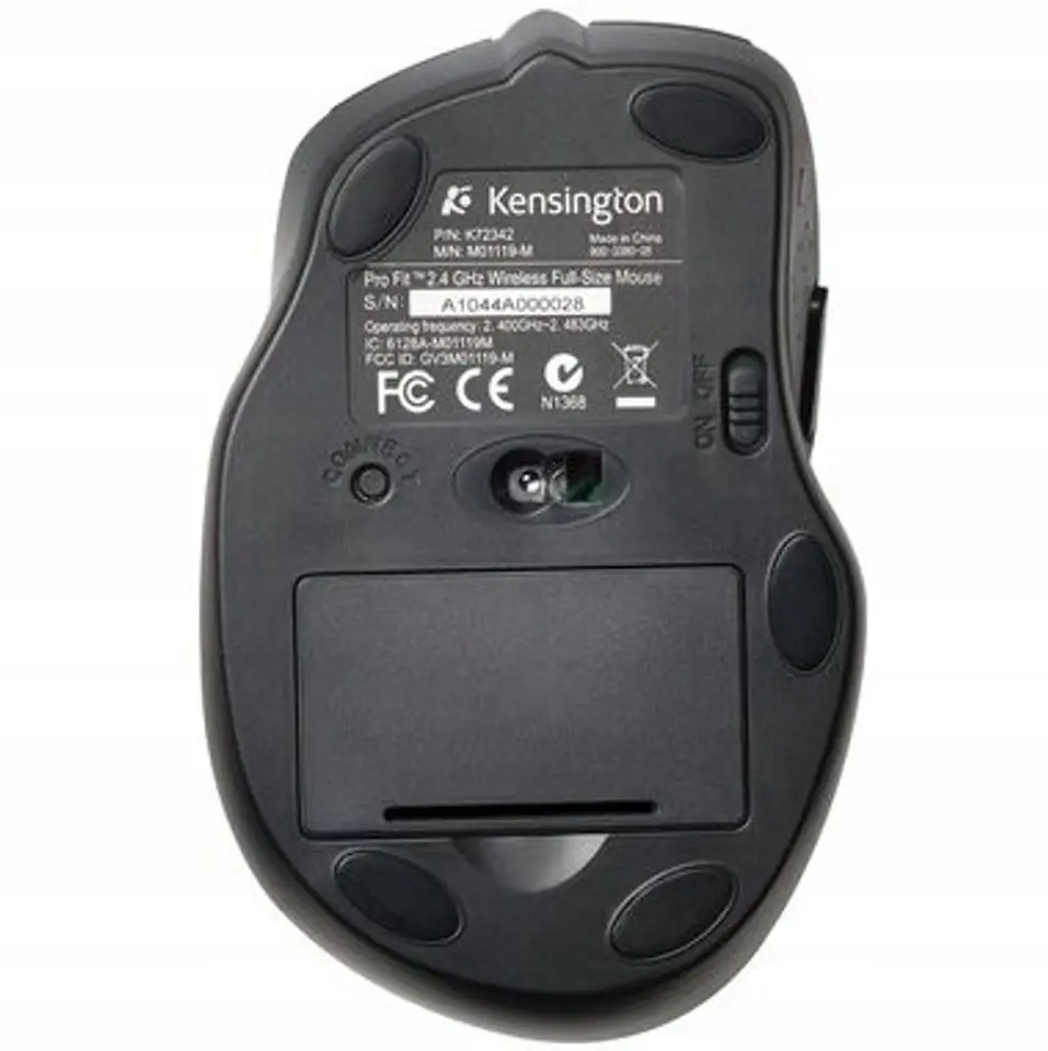 Mysz bezprzewodowa KENSINGTON Pro Fit pełnowymiarowa czarna K72370EU