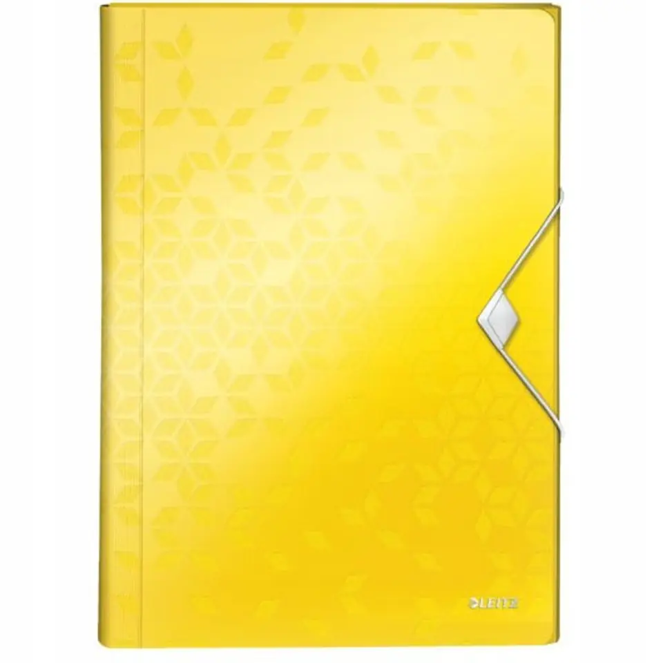 Teczka z 6 przegródkami PP Leitz WOW, żółta 45890016