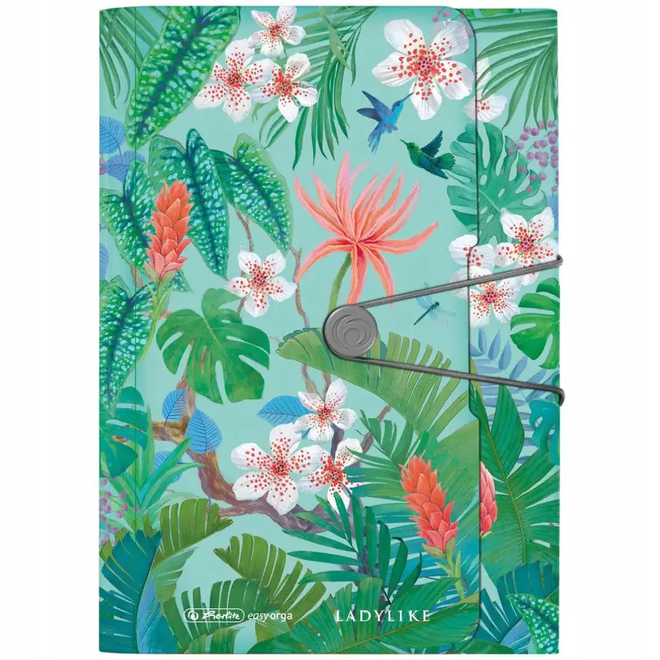 Teczka harmonijkowa na dokumenty A4 PP 12 przegródek LADYLIKE JUNGLE 50044016 HERLITZ