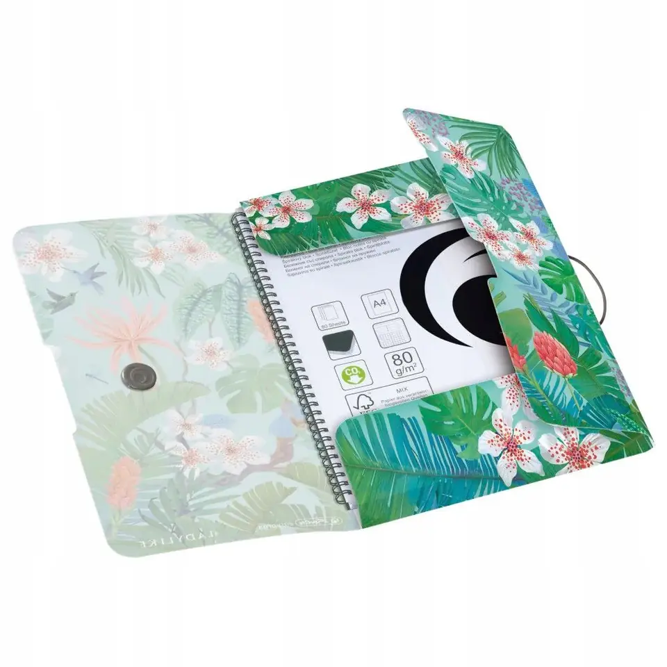 Teczka z gumką na dokumenty A4 PP LADYLIKE JUNGLE 50043996 HERLITZ