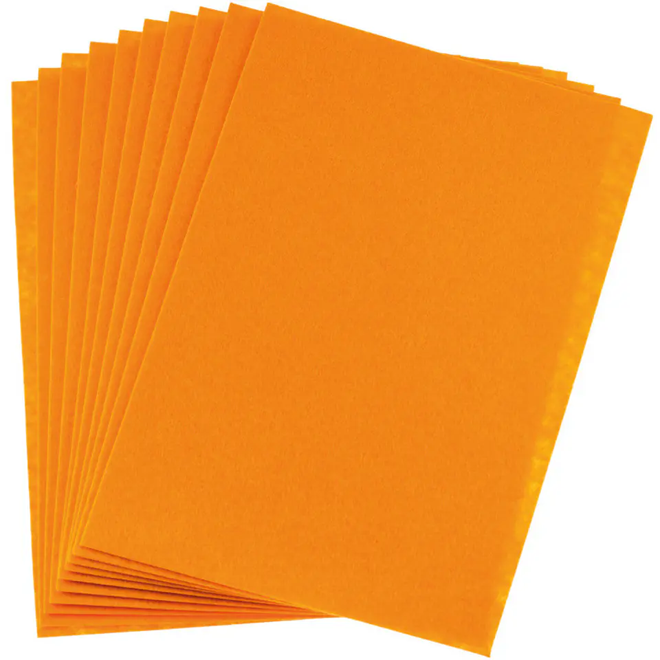 Filc kolorowy A4 (10) pomarańczowy FC-410-3 BREWIS