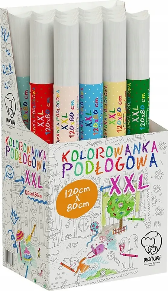 Kolorowanka podłogowa XXL 120x80cm Safari PP-000115 MONUMI