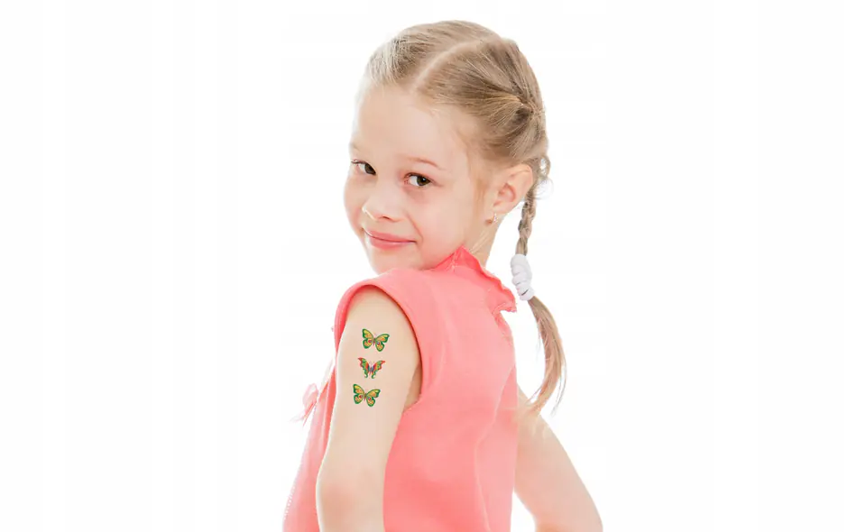 Naklejki tatuaże dla dzieci MOTYLE 56742 Z-DESIGN KIDS TATTOO AVERY ZWECKFORM