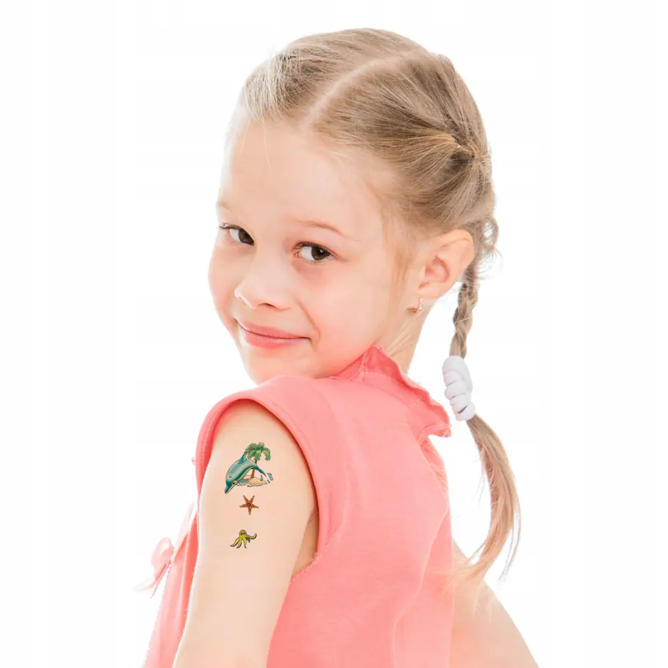 Naklejki tatuaże dla dzieci DELFINKI 56439 Z-DESIGN TATTOO AVERY ZWECKFORM