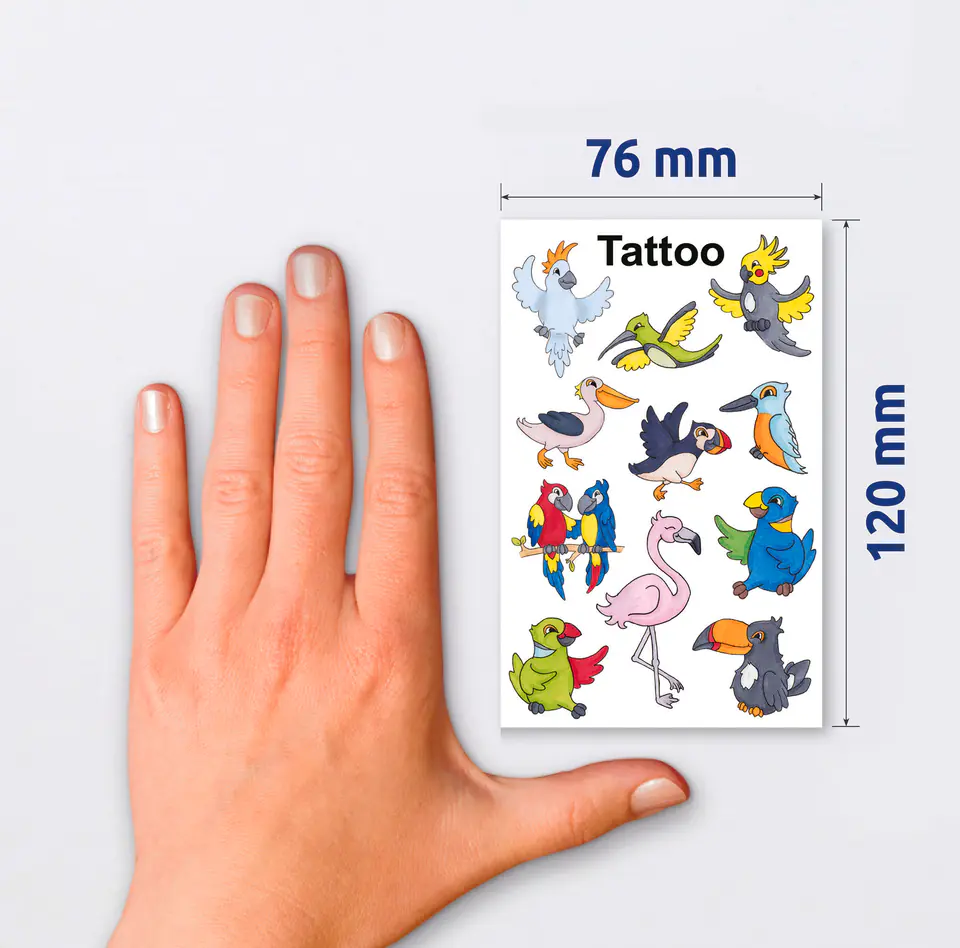 Naklejki tatuaże dla dzieci ZWIERZĄTKA 56761 Z-DESIGN KIDS TATTOO AVERY ZWECKFORM