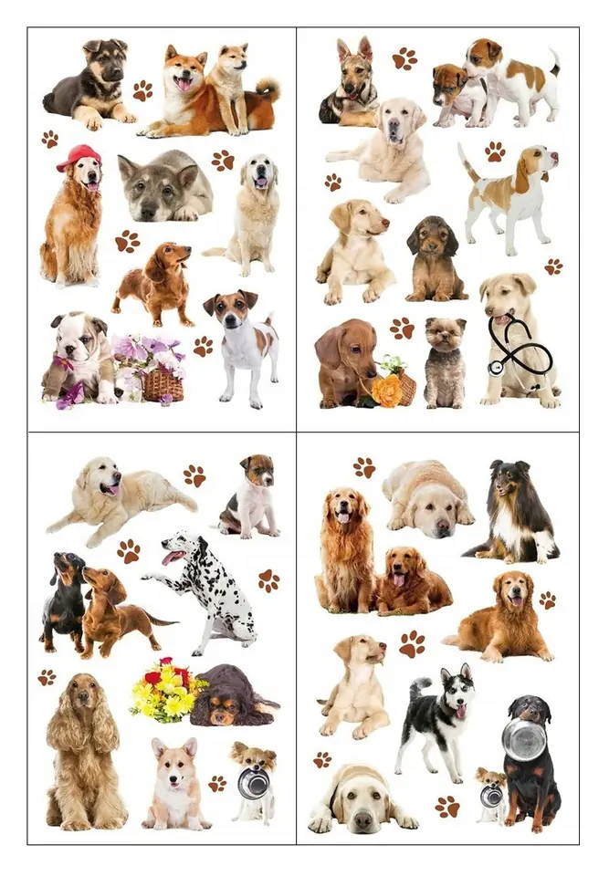 Naklejki 3d Psy CLA8 BREWIS