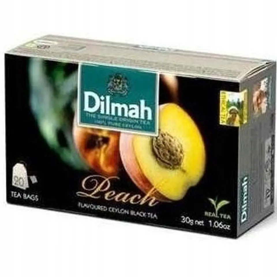 Herbata DILMAH (20 torebek) czarna z aromatem Brzoskwinia