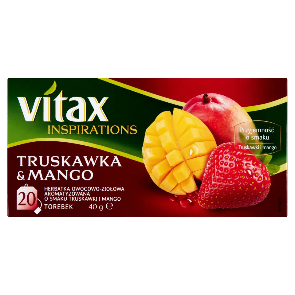 Herbata VITAX INSPIRATIONS (20 torebek) 40g Truskawka & Mango