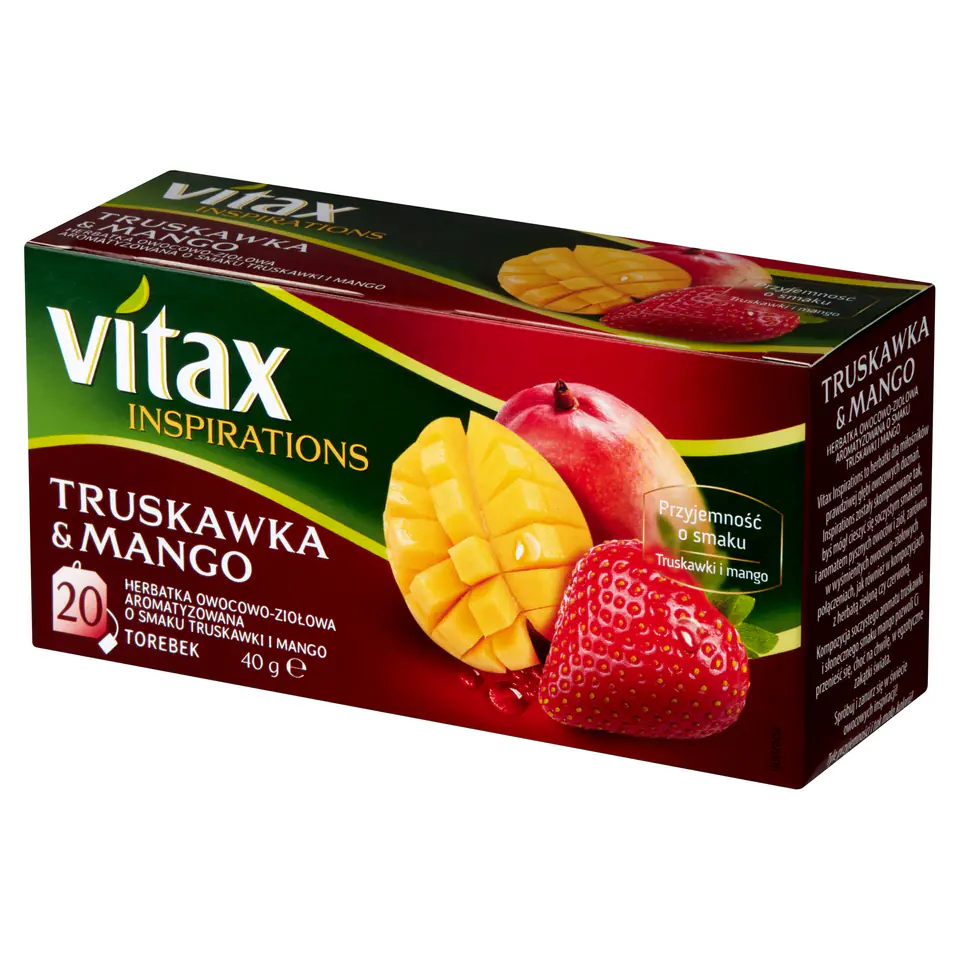 Herbata VITAX INSPIRATIONS (20 torebek) 40g Truskawka & Mango