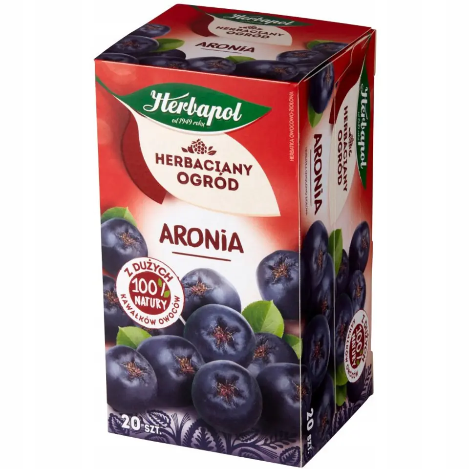 Herbata HERBAPOL owocowo-ziołowa (20 tb) ARONIA 70g HERBACIANY OGRÓD