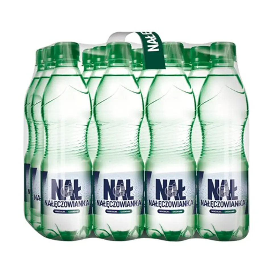 Woda mineralna NAŁĘCZOWIANKA 0.5L (12szt) mocniejszy gaz z kaucją