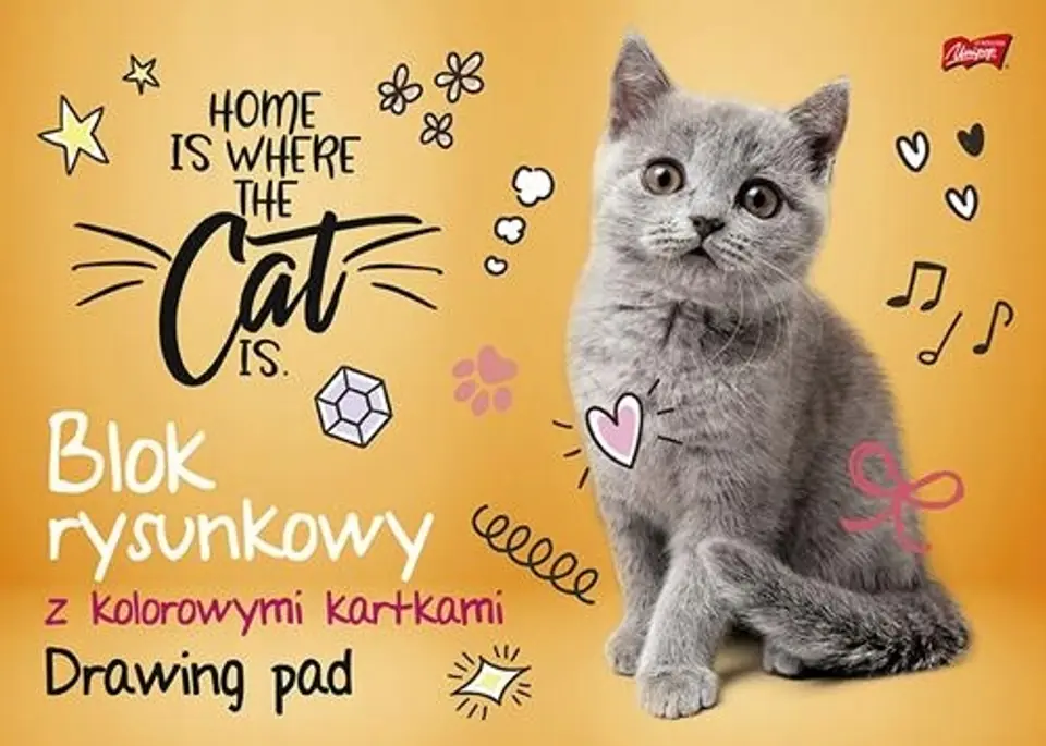 Blok rysunkowy szkolny A3 kolorowy 16 kartek 80g UNIPAP