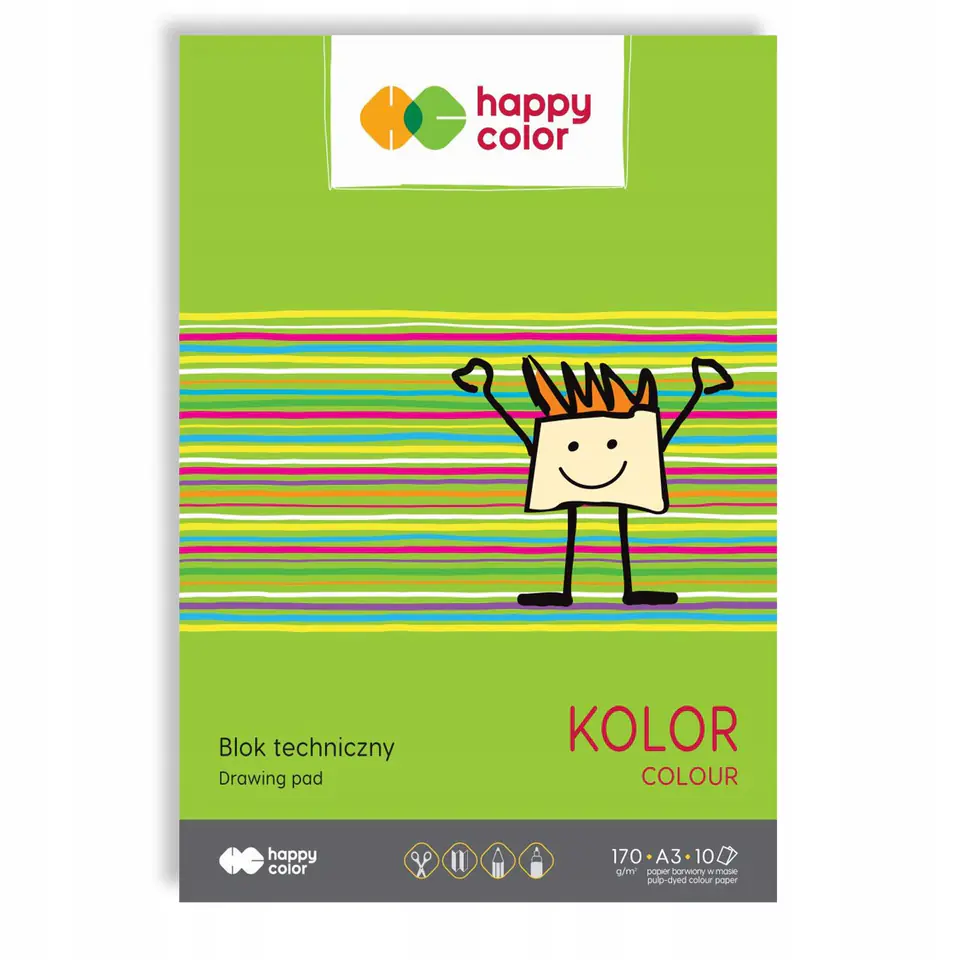 Blok techniczny A3 170g kolor 3550 3040-09 HAPPY COLOR