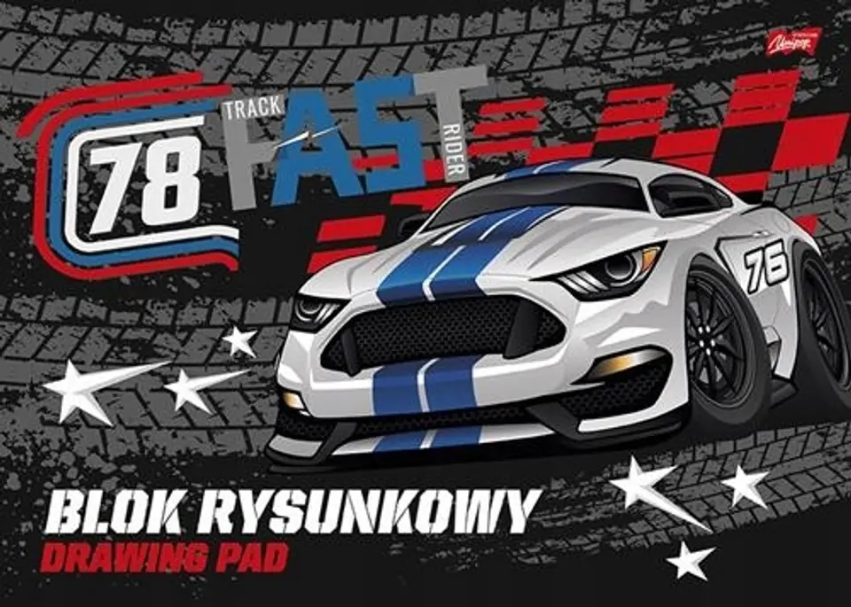 Blok rysunkowy szkolny A3 biały 20 kartek 80g UNIPAP