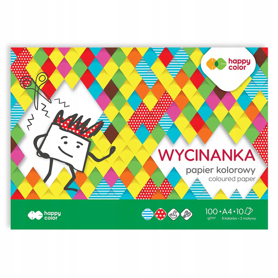 Blok wycinanka A4 10k 100g HA 3710 20 30-A10 HAPPY COLOR