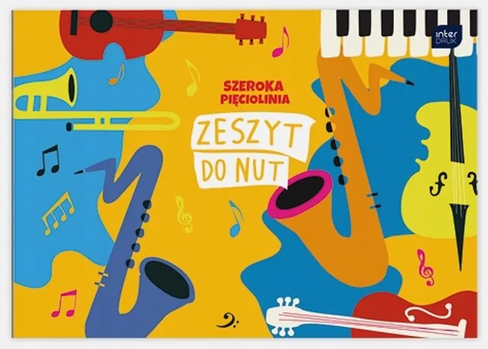 Zeszyt do nut B5 16k linia szeroka mix INTERDRUK