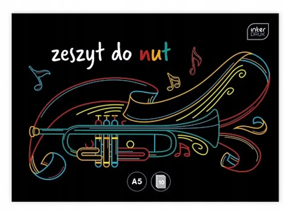 Zeszyt do nut A5 16kartek INTERDRUK