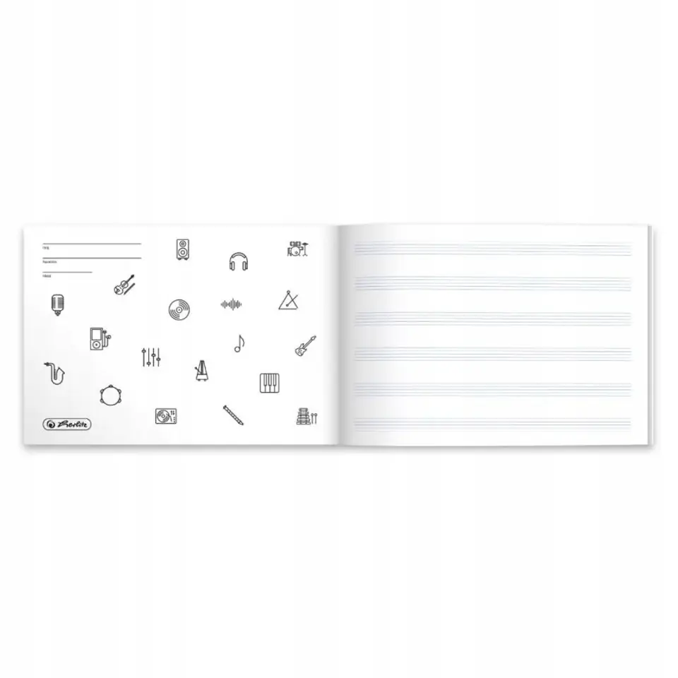 Zeszyt do nut A5 16k MUZYKA 400198008 HERLITZ