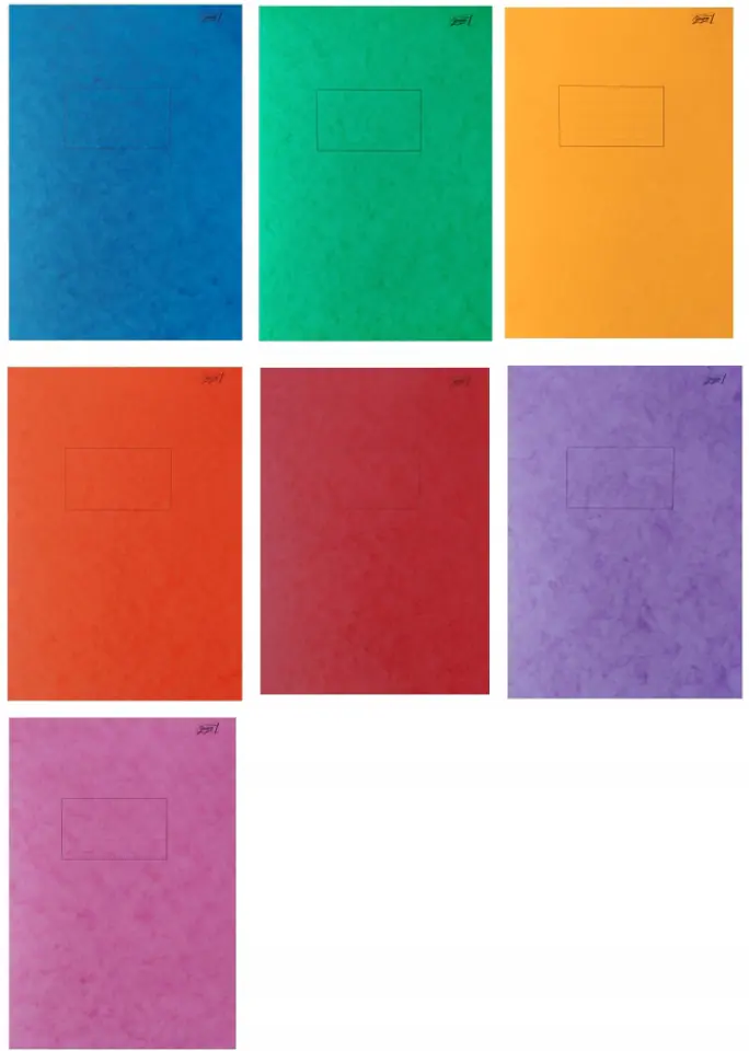 Zeszyt A4 60k kratka mix kolor preszpan UNIPAP