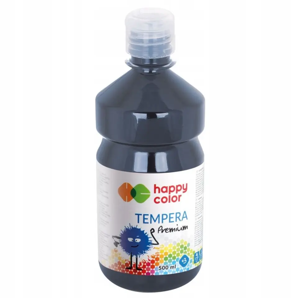 Farba TEMPERA Premium 500ml grafitowa HA 3310 500-88 HAPPY COLOR