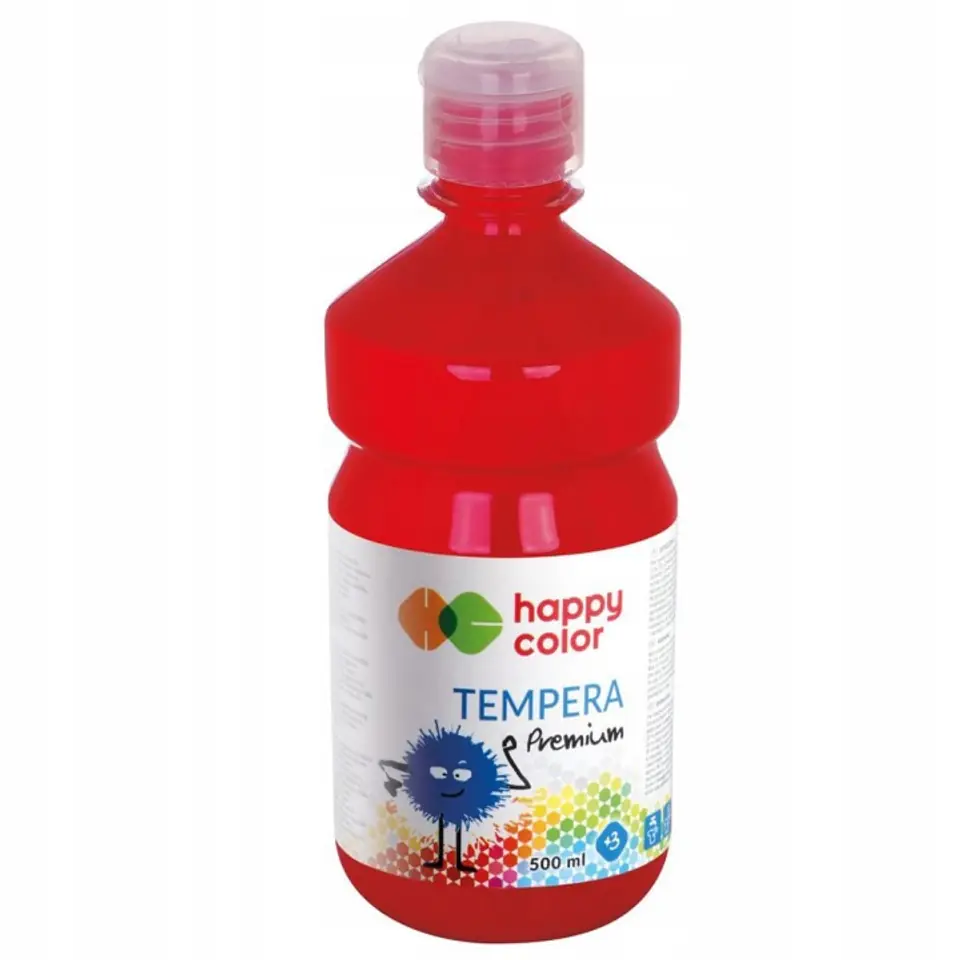 Farba TEMPERA Premium 500ml ciemnoczerwona HAPPY COLOR HA 3310 0500-26