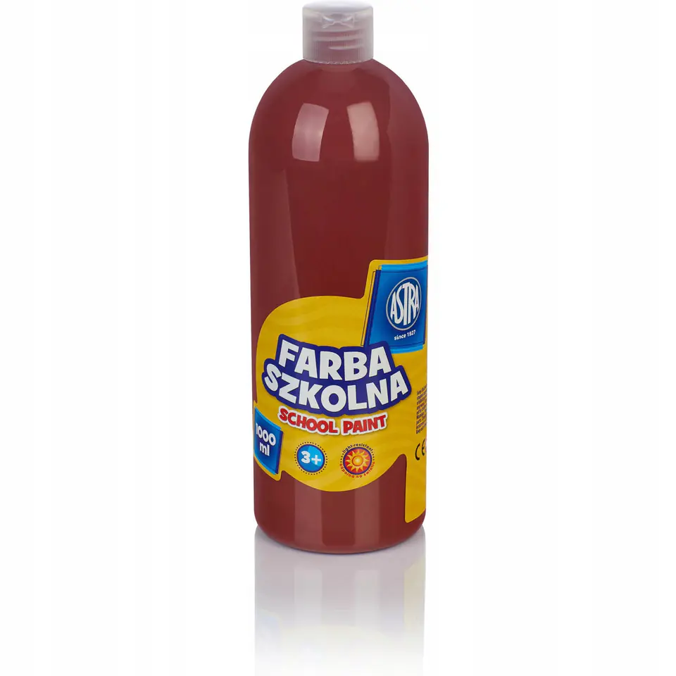 Farba plakatowa szkolna 1000ml brązowa 301217056 ASTRA