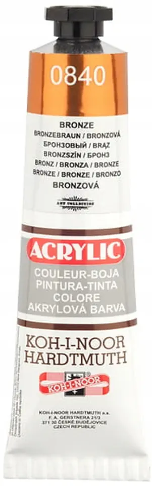 Farba acrylowa 162706 brązowa 40ml. KOH-I-NOOR