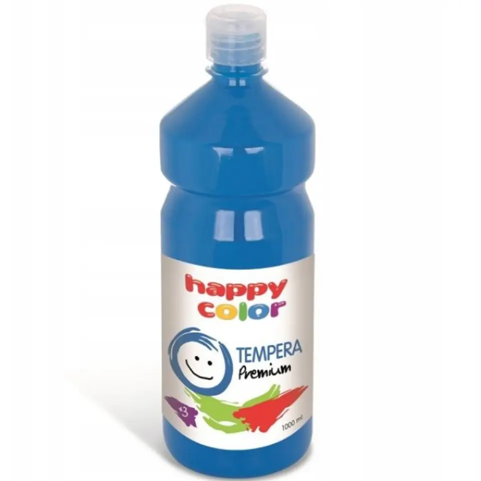 Farba TEMPERA Premium 1000ml błękitna HAPPY COLOR 3310 1000-30