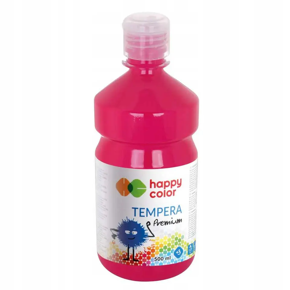 Farba TEMPERA Premium 500ml ciemnoróżowa HAPPY COLOR HA 3310 0500-22