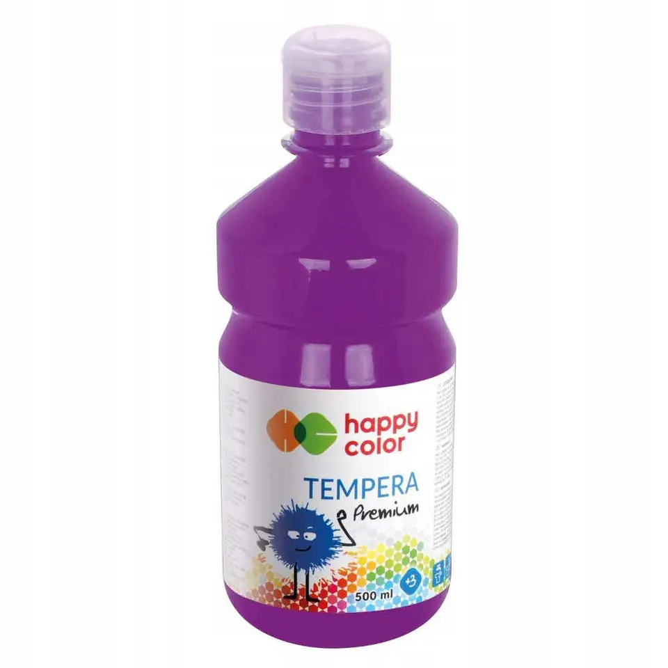 Farba TEMPERA Premium 500ml śliwkowa HAPPY COLOR HA 3310 500-63