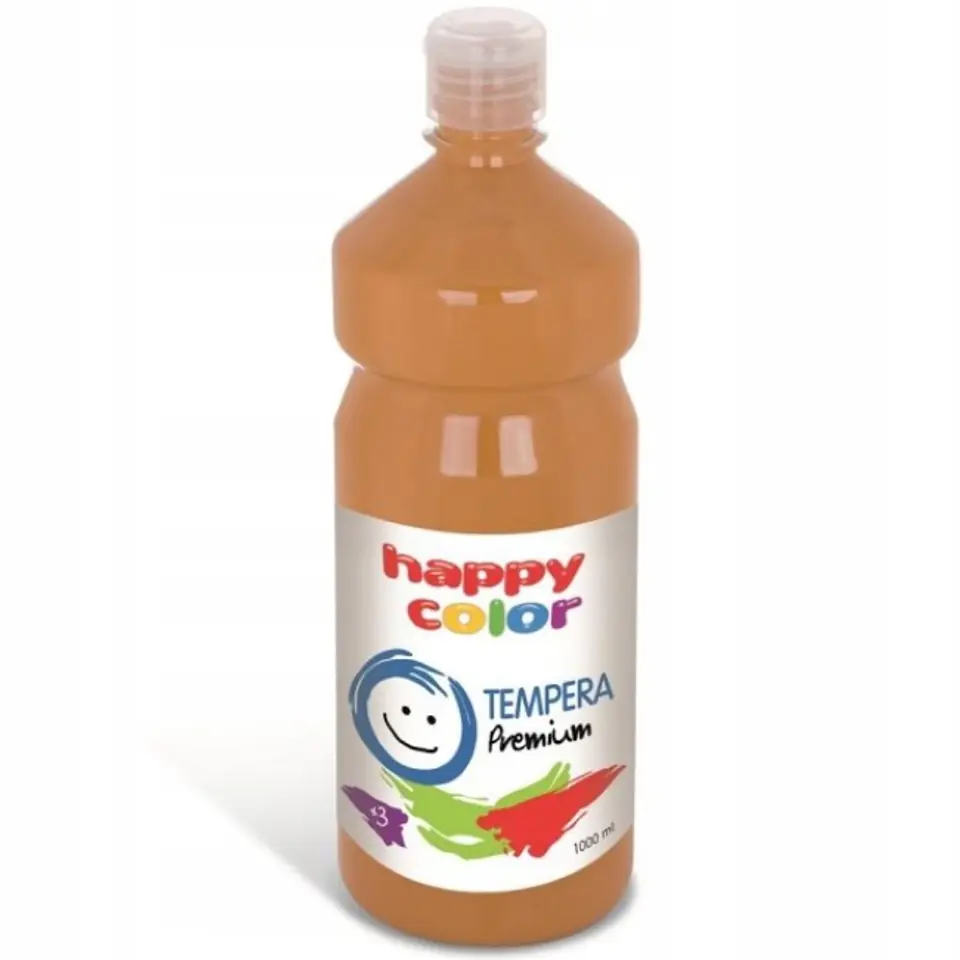 Farba TEMPERA Premium 1000ml brązowa HAPPY COLOR 3310 1000-7