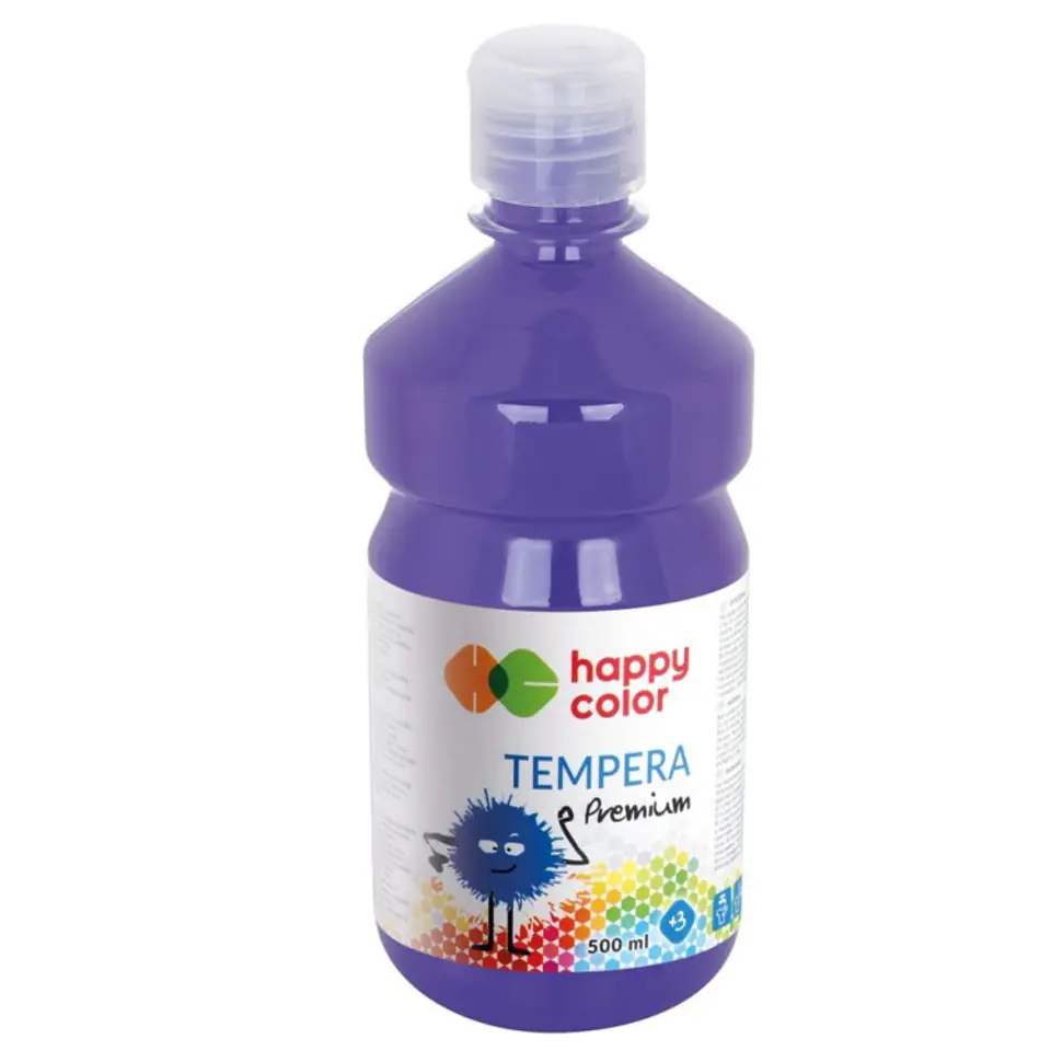 Farba TEMPERA Premium 500ml fioletowa HAPPY COLOR HA 3310 0500-61