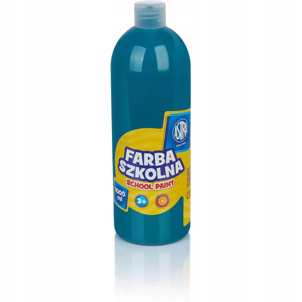 Farba szkolna Astra 1000 ml - turkusowa 301217064 ASTRA